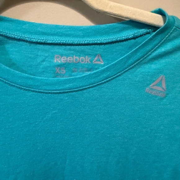 Reebok Turquoise Crew Neck Long Sleeve Tee - Picture 3 of 4